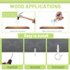 CHRI Pack of 26 Hooks for Screwing Wall Hooks Screw