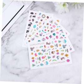 Healvian 3sets Easter Themed Nail Stickers Easy Peel Stick Nail Decals Non-Toxic for Women Girls Boys and Girls (Style 1) 10sheets*3