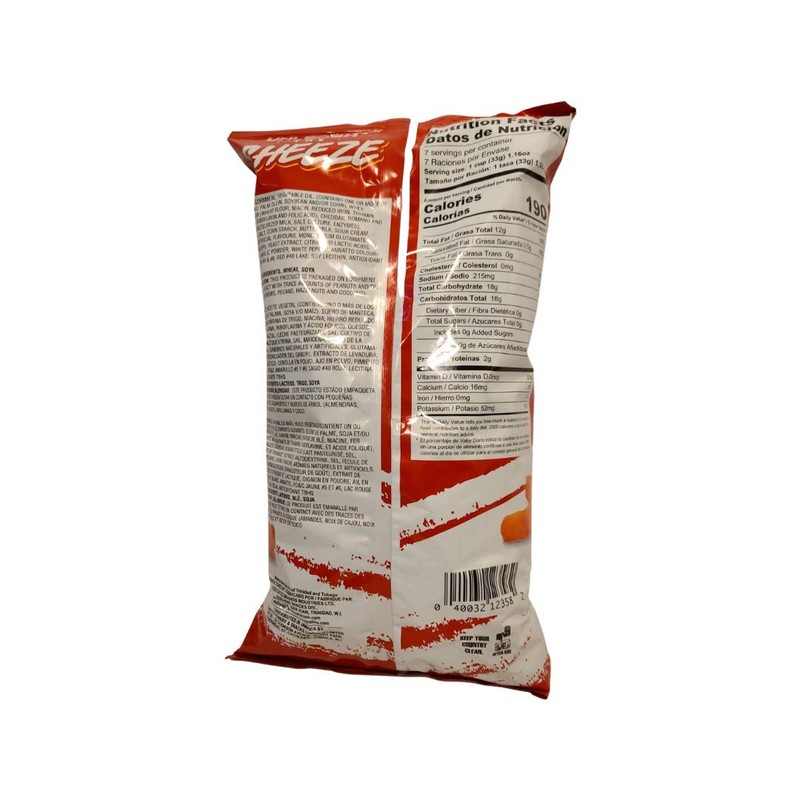 Sunshine Snacks Chee Zees (2pks) Sharing Size 8oz each