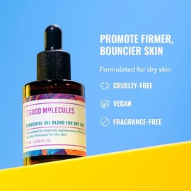 Good Molecules Bakuchiol Oil For Dry Skin 12ml / 0.40oz - Moisturizing, Firming, Anti-Aging, Antioxidant Facial Oil For Wrinkles, Fine Lines - Natural