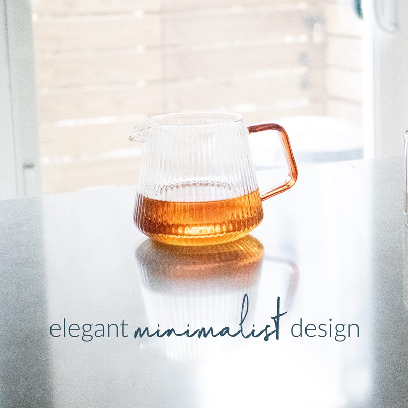 CEREMONY pourover decanter, borosilicate glass decanter for coffee, tea and