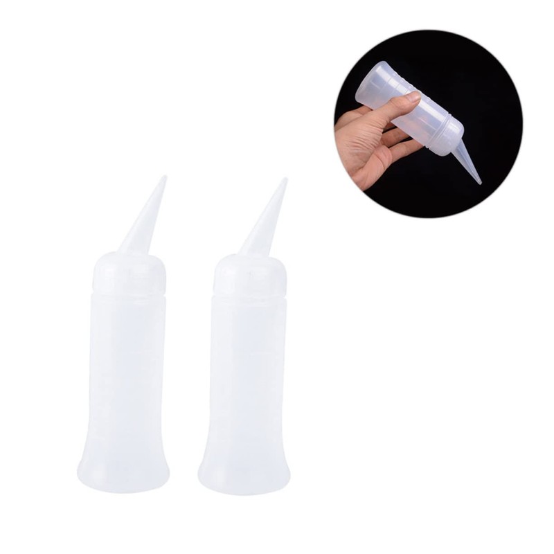 TOVINANNA 5pcs Curly Hair Bottle Hairdressing Scale Applicator for Travel