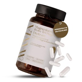 MANIA Magnesium Capsules, Pack of 120, Dietary Supplement for Energy, Muscles & Nervous System, 100% Natural and No Additives, Made in Germany