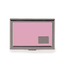 EASTNIGHTS RFID Credit Card Holder Metal Wallet Stainless Steel and Pu Leather Credit Card Protector Case (pink)