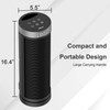 Ceramic Space Heater, Portable Indoor Heater with Remote Control, Three
