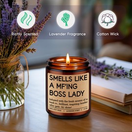 GSPY Candle - Boss Lady Gifts, Boss Gifts for Women - Work Besties Ideas for Woman - Funny Bosses Day, Promotion, Appreciation, Christmas, Birthday Decor for Business Owner, Female, Coworkers, Friends
