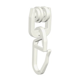 Flairdeco 16071014-0000 T-Laufrollen with folding hook for T-Laufschienen Plastic Box contents: Pack of 100