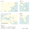 Gakken Sta:Full M06825 STUDY STATIONERY Sticky Notes, White Map, World,