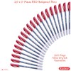 SAINO Fine-X Ballpoint Pens, RED, 0.7mm Fine Point, Pack of