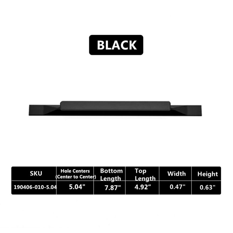 Shozafia Kitchen Cabinet Pulls - Black Cabinet Handles - 5