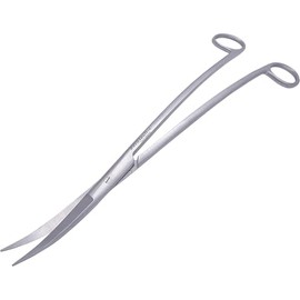 Innotech Aquarium Scissors Aquarium Cleaning Wave Scissors Black Plant Scissors for Aquatic Plants (Silver, 25 cm)