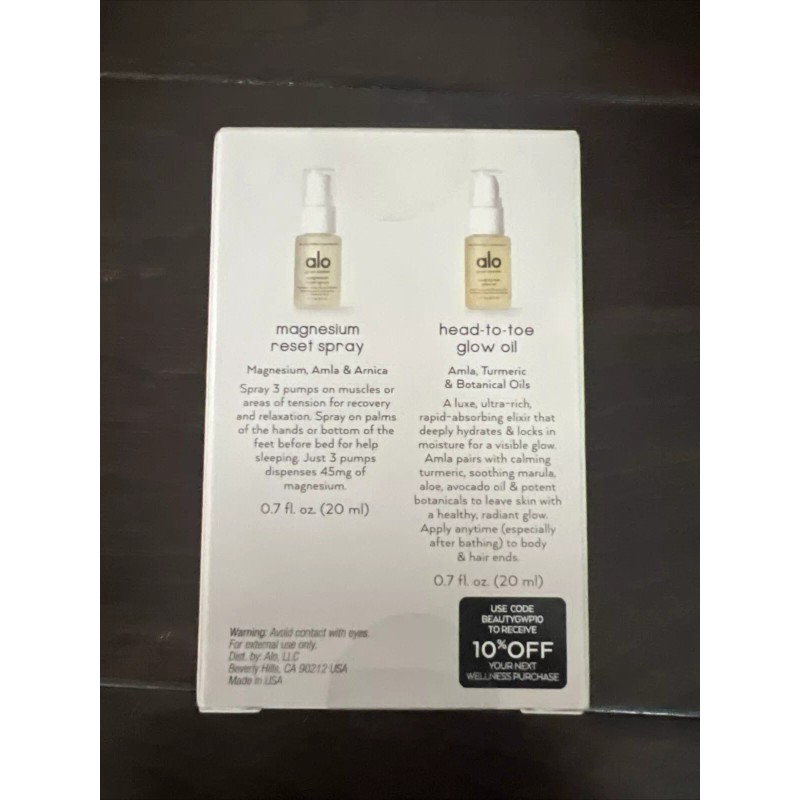 Aloe best Seller mini duo glow system