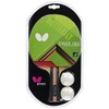 Butterfly Stayer 1800 Shakehand FL Table Tennis Racket with Rubber