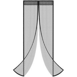 Magnetic Screen Door Mesh Curtain Durable Heavy Duty Mosquito Net Bug Hands Free
