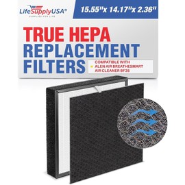 BF35 Carbon + HEPA Filter Replacement Compatible with Alen BreatheSmart Classic BF35 Air Cleaner Purifier by LifeSupplyUSA