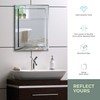 Neue Design Mood Rectangular Bathroom Mirror Wall Mounted, Double Layer