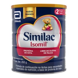 Similac Isomil Etapa 2, 850gr Base De Proteína De Soya Sabor Natural