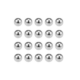 sourcing map Precision Balls 1/2" Solid Chrome Steel G25 for Ball Bearing Keychain Wheel 50pcs