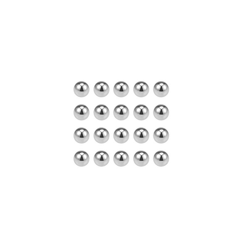 sourcing map Precision Balls 1/2" Solid Chrome Steel G25 for