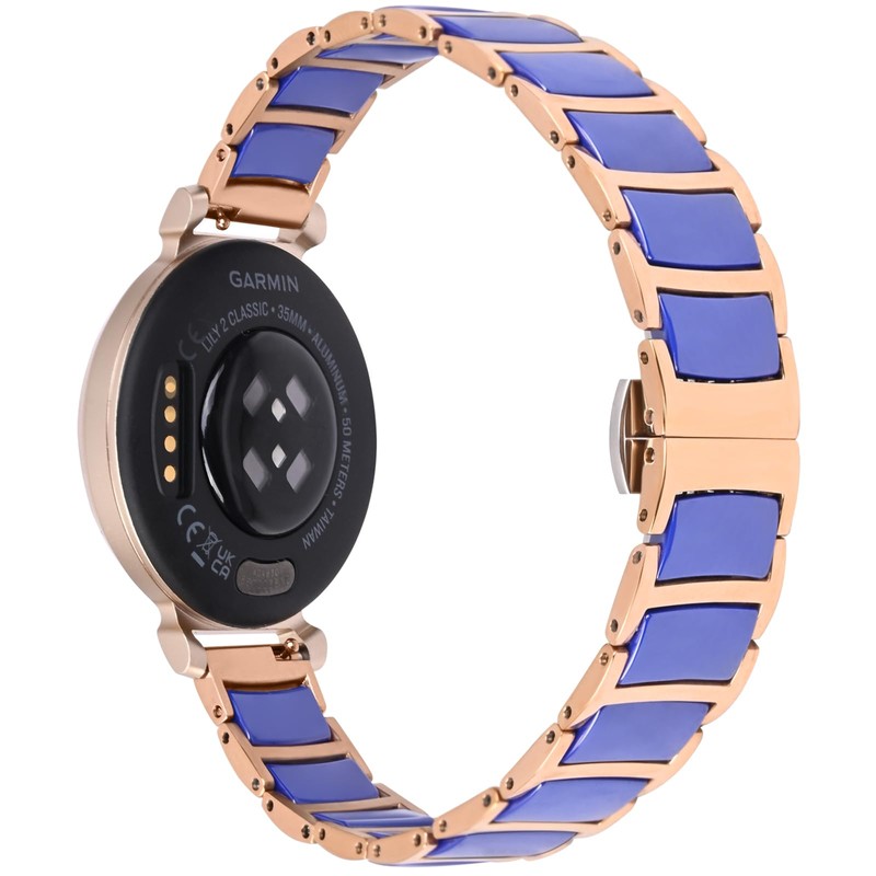 Leiou Ceramic Bracelet Compatible with Garmin Lily 2 Bands Replacement