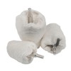 JUNLICN 3 Pcs White Flannelette Polishing Cone, 1/4" Shank Conical
