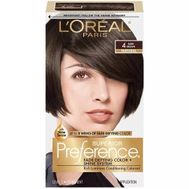L'Oreal Paris Superior Preference Fade-Defying Color + Shine System, 4 Darker