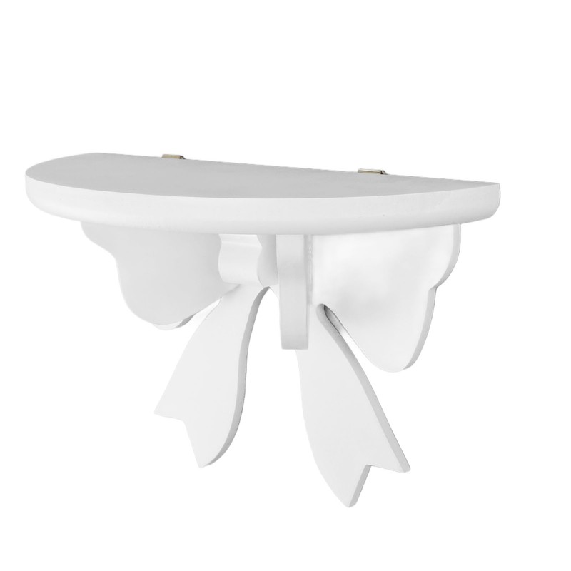 Wooden Bow Shelf Cute Bow Nordic Style Tie Shape Density