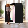 Zilink 50'' Garment Rack Cover Dustproof Clothes Rack Cover Breathable