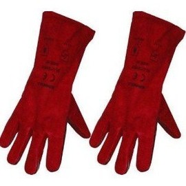Large Red Stove Fire and Barbecue Gloves