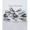 Titanium Clamps for Soldering Package of 10 Pieces