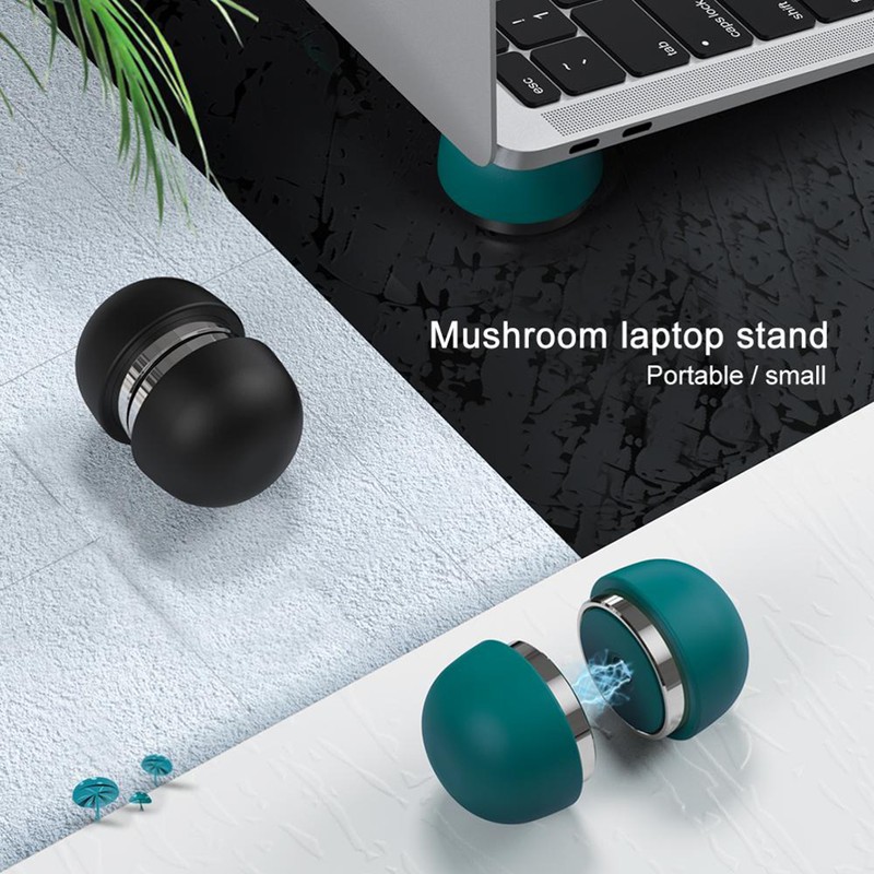 Laptop Stand Mushroom Shaped Laptop Holder Foldable Mini Notebook Stand