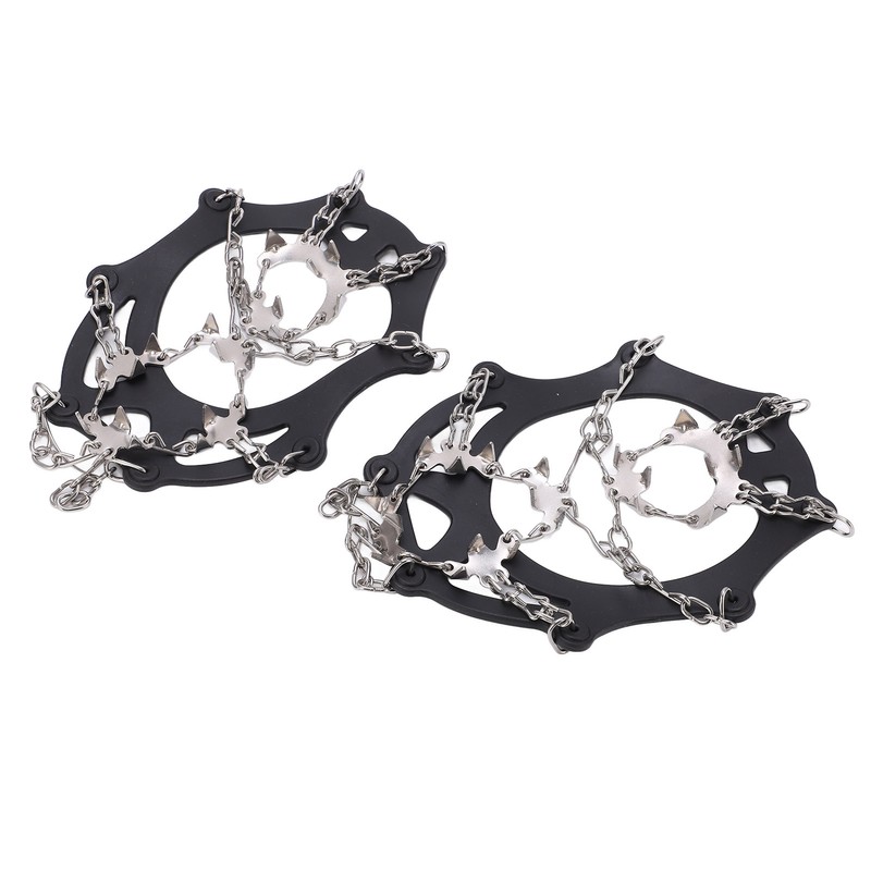Ice Traction Cleats Shoe Crampons Snow Grips with 19 Spikes