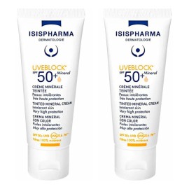 Isispharma Uveblock 50+ Mineral Con Color 40ml Pack 2 Pzas