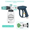 Sooprinse Short Pressure Washer Gun with Foam Cannon, High Pressure
