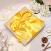 Kryvus Yellow Gold Satin Ribbon, 100mm x 20M Wide Yellow