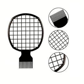 Curly Hair Comb, Curly Hair Tin Foil Perm Heatless Hairstyle Mesh Comb, Professional Hair Styling Tools For Men, Hair Accessories, Hair Brush, Hair Combs