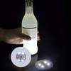 LED Coaster White,50 Pack Light Up Coasters,LED Sticker Lights,Wine Bottle