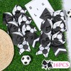 16PCS Soccer Bows for Girls 8'' Large Cheer Hair Bows