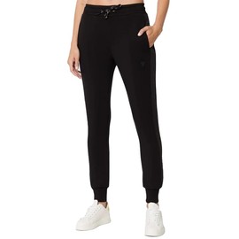 GUESS Women's Allie Scuba Jogger Pant, Jet Black, Large