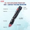 CEM AC-15EX Voltage Tester with Dual Range 12V-1000V/100V-1000V, Non-Contact Explosion-Proof