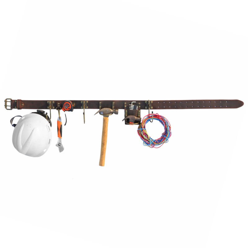 TOURBON Adjustable Tool Belt Hanging Hooks Hammer Hatchet Holder Tape