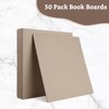DAJAVE 50 Pack Book Board 12 x12 Inch, Thick Grey