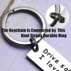 Drive Safe Keychain Handsome I Love You Trucker Husband Dad