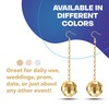 Rave Envy Disco Ball Earrings for Women - 70's Gold,