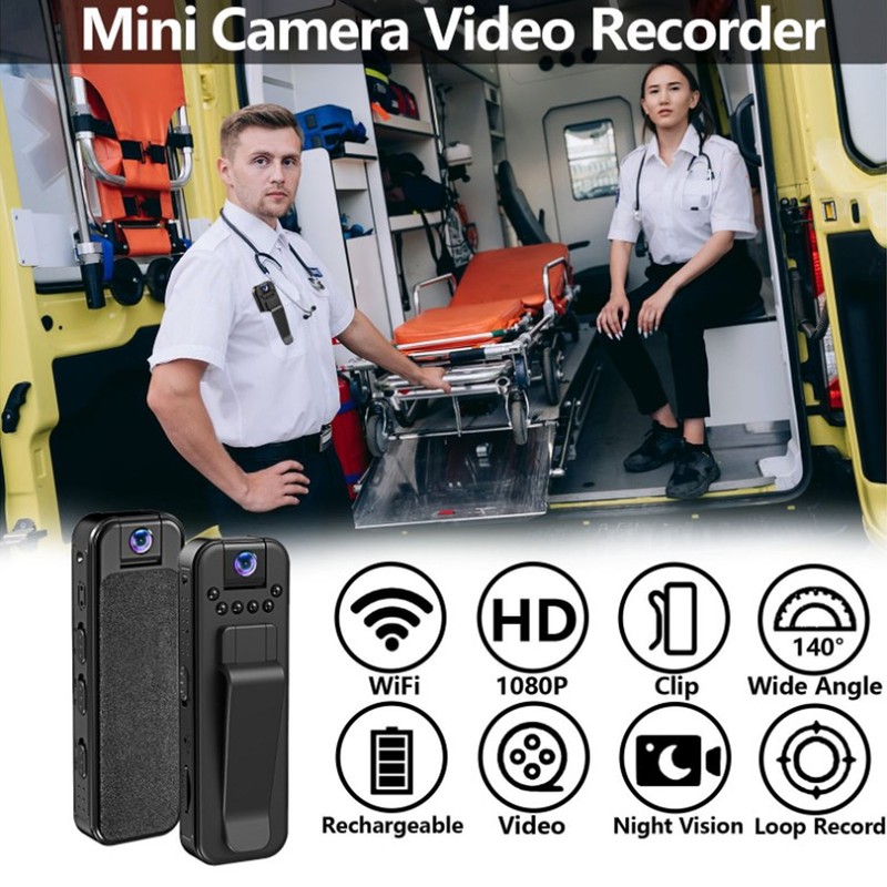 Body Worn Camera HD 1080P Infrared Night Vision Motion Detection