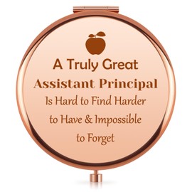 Assistant Principal Gifts for Women Assistant Principal Appreciation Gifts Compact Mirror for Purse Thank You Gift for Teachers Back to School Gift Retirement Pocket Mirror Christmas Birthday Present
