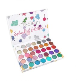 Paleta Splash Of Glitters 2 Beauty Creations 35 Colores Sombra Variados
