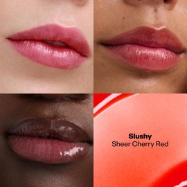 Kosas Wet Lip Oil Gloss – Plumping Peptide Lip Treatment Gloss in Sheer Cherry Red, Hydrating with Hyaluronic Acid, Peptides & Plant Oils, Non-Sticky, Vegan, Clean Beauty Lip Gloss (Slushy) 0.15 oz