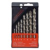 HSS-G 8-Piece Precision Wood Drill Bit Set 3-10 mm Polished