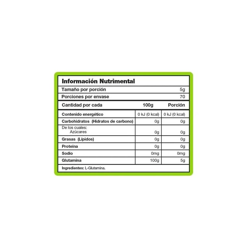 L-glutamina Mad Labz | 350g | 70 Servicios | 100%